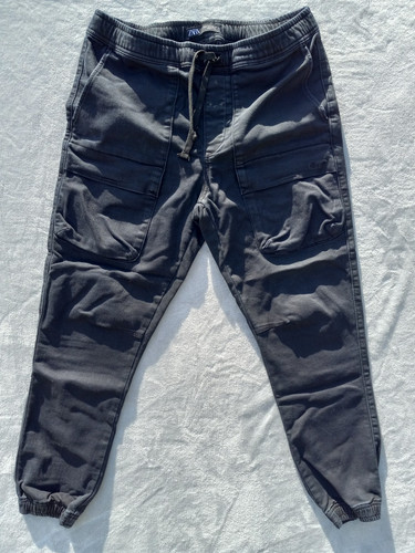 Zara mens black jogger - black, pants